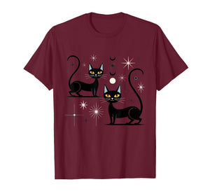 Mid Century Cat Retro Atomic Age Space Modern 50s Midcentury T-Shirt