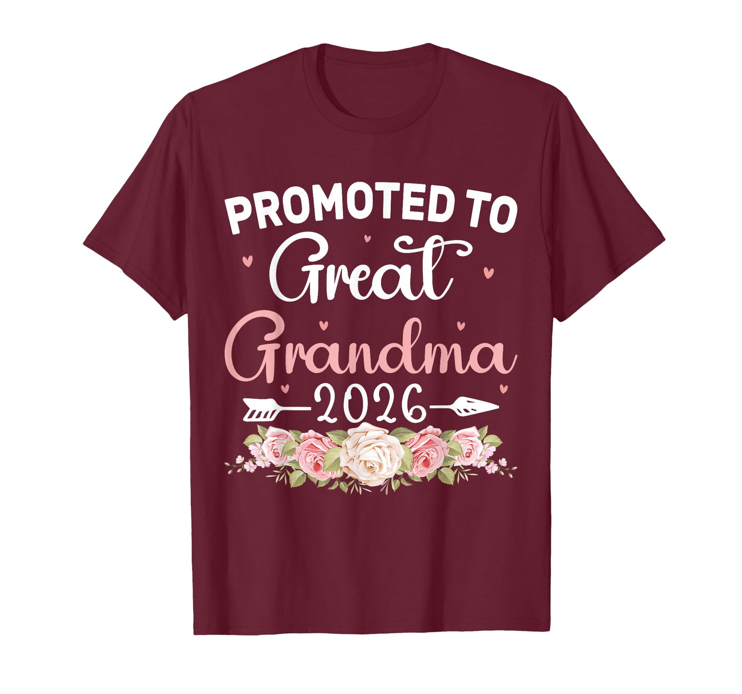 Promoted to Great Grandma 2026 First Time New Grandmother T-Shirt