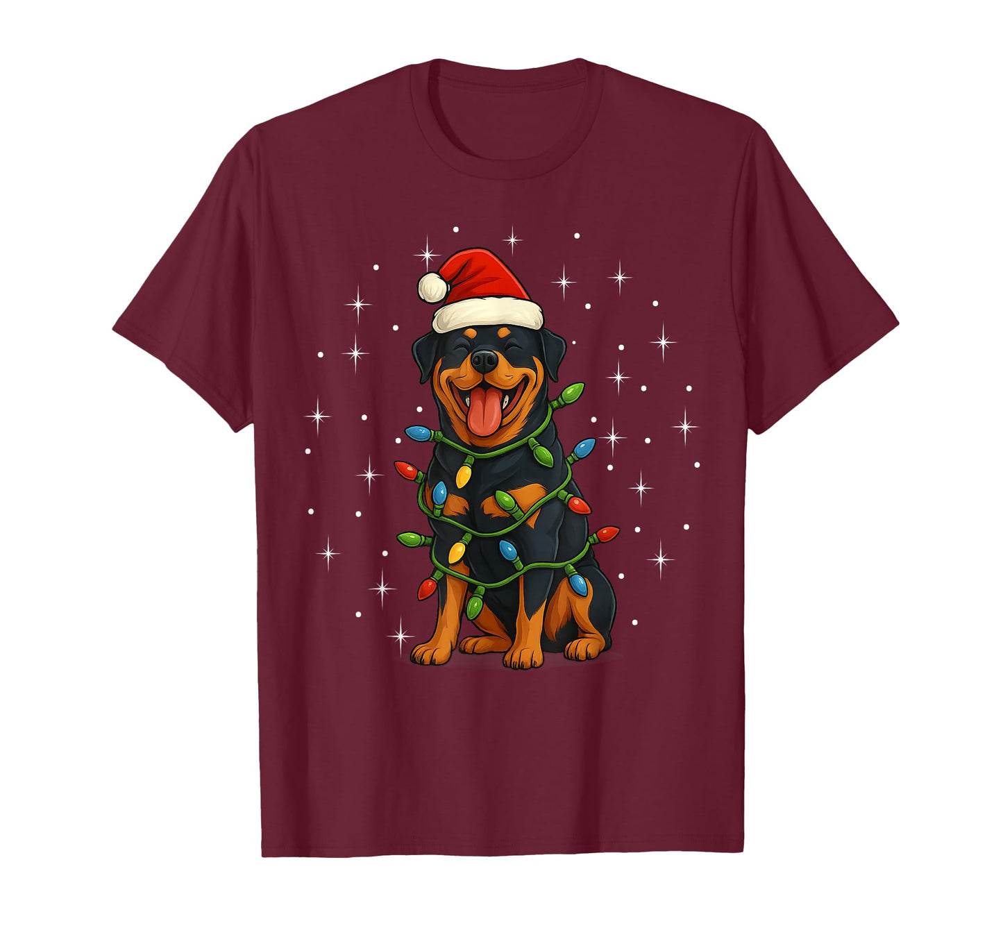 Rottweiler Dog Christmas PJ Pajama Men Women PJS for Family T-Shirt