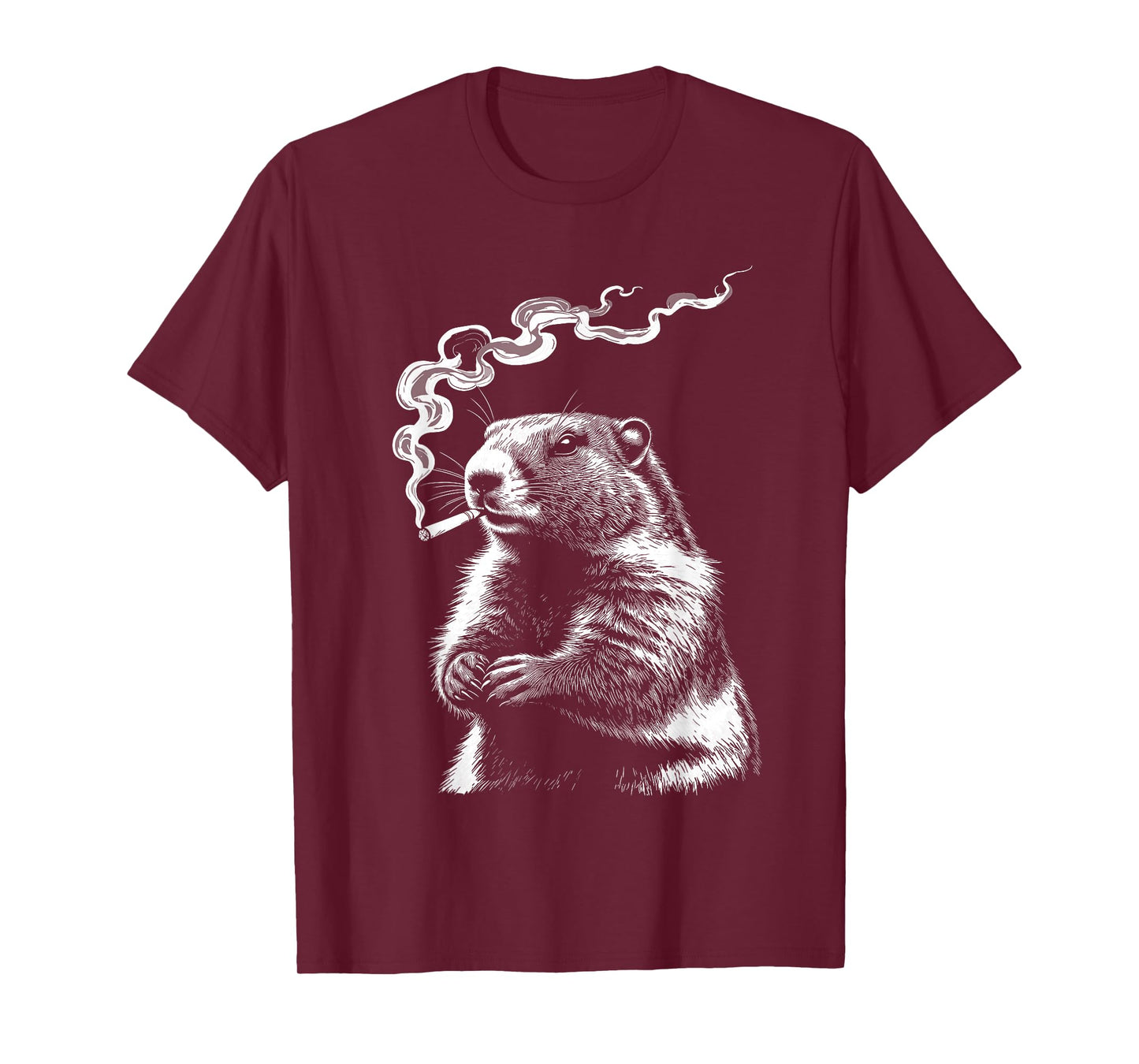 Punxy Phil's Smoking Meme Groundhog Day Costume Gen Z T-Shirt