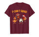 F Caw F Chicken Squad Funny Rooster Fcawf Chickens Xmas T-Shirt