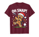 Oh Snap Gingerbreadman Golfer Golf Christmas Golfing T-Shirt
