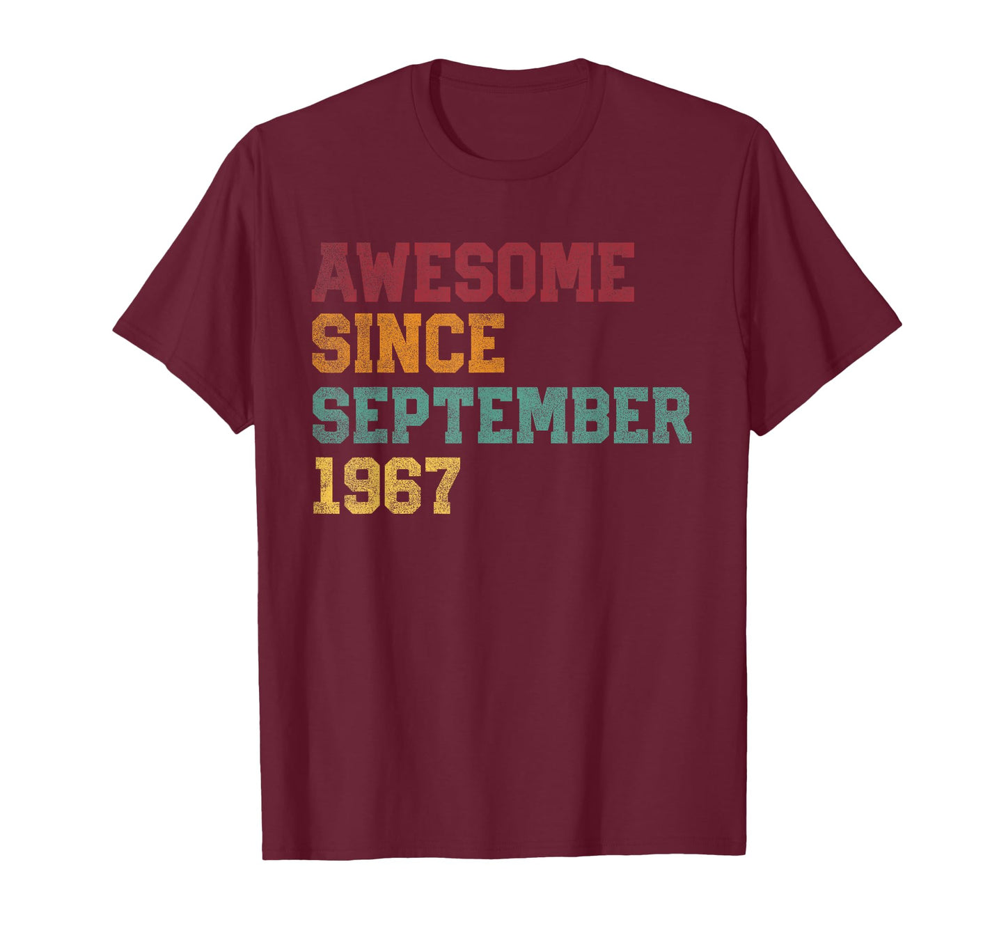 Awesome Since September 1967 59th Birthday 59 Years Old T-Shirt