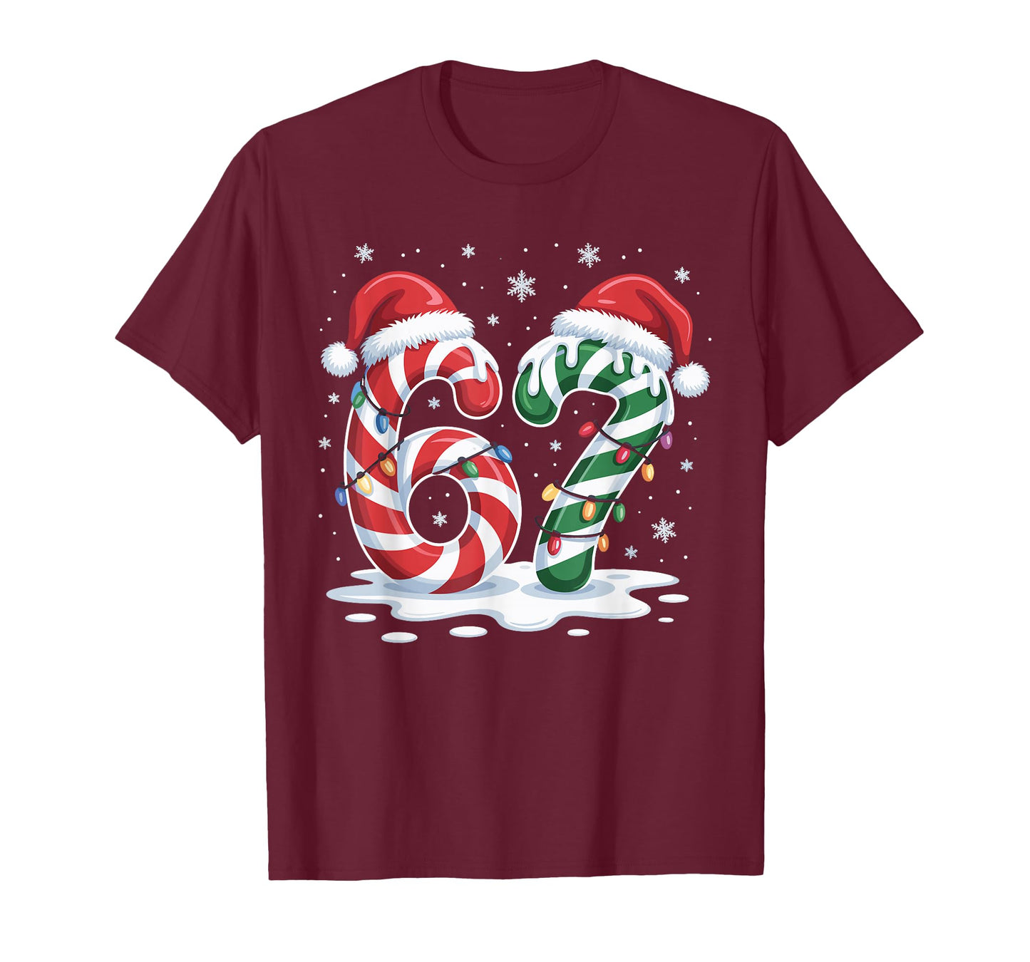 Santa Claus 67 Christmas Xmas Holiday Number 67 T-Shirt
