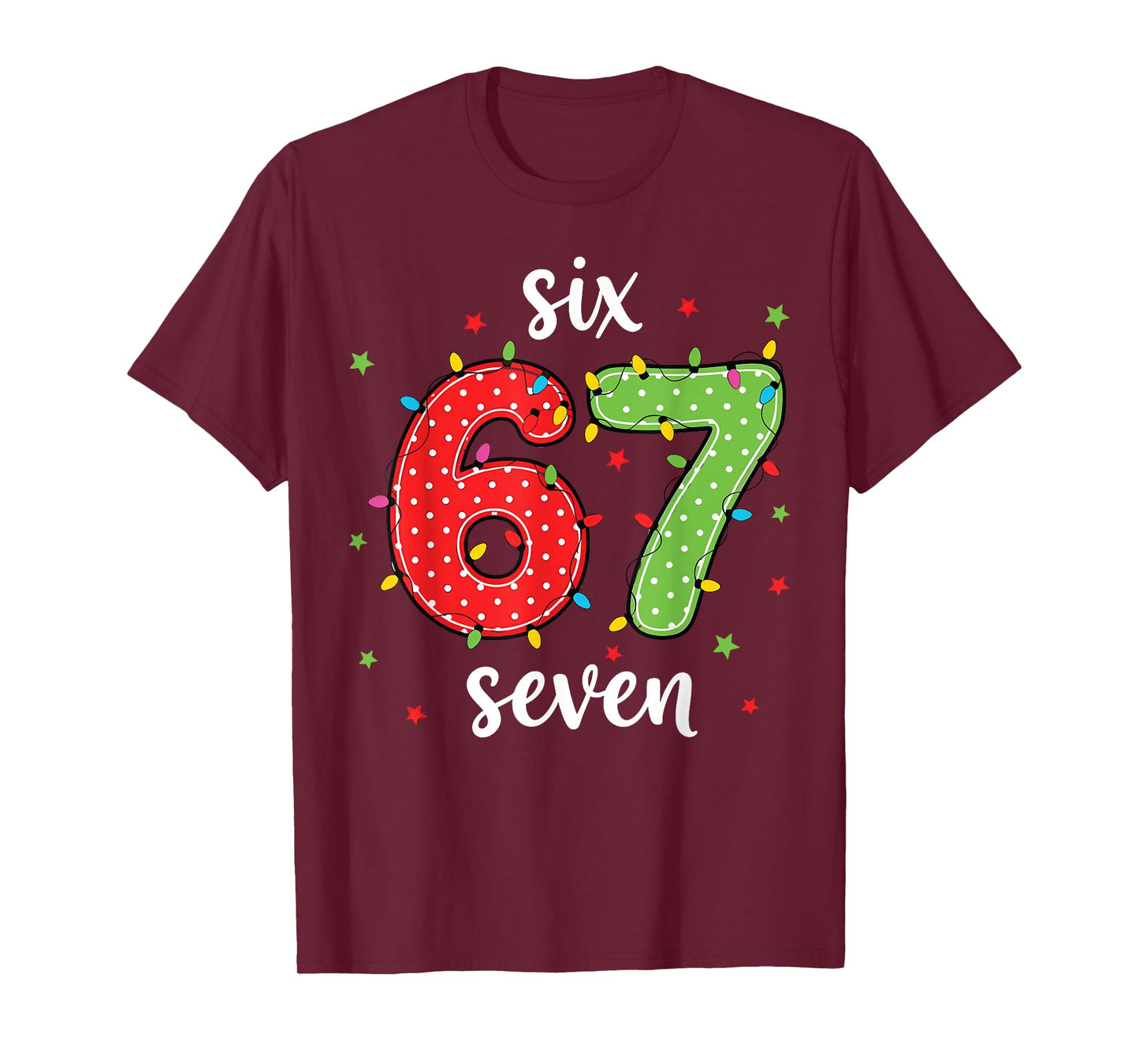 Funny 67 Christmas Costume Pajamas Holiday Outfit T-Shirt