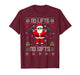 Weightlifting Workout Gym Santa Christmas Ugly Sweater Xmas T-Shirt