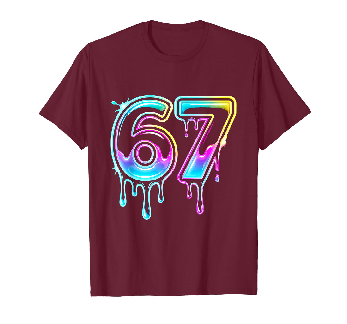 Six Seven Ice Cream Drip Cool Meme 67 Funny 6 7 Boys Youth T-Shirt