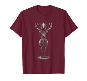 Deer Hunting Deer Go Outdoor Catholic Faith St. Hubert Deer T-Shirt