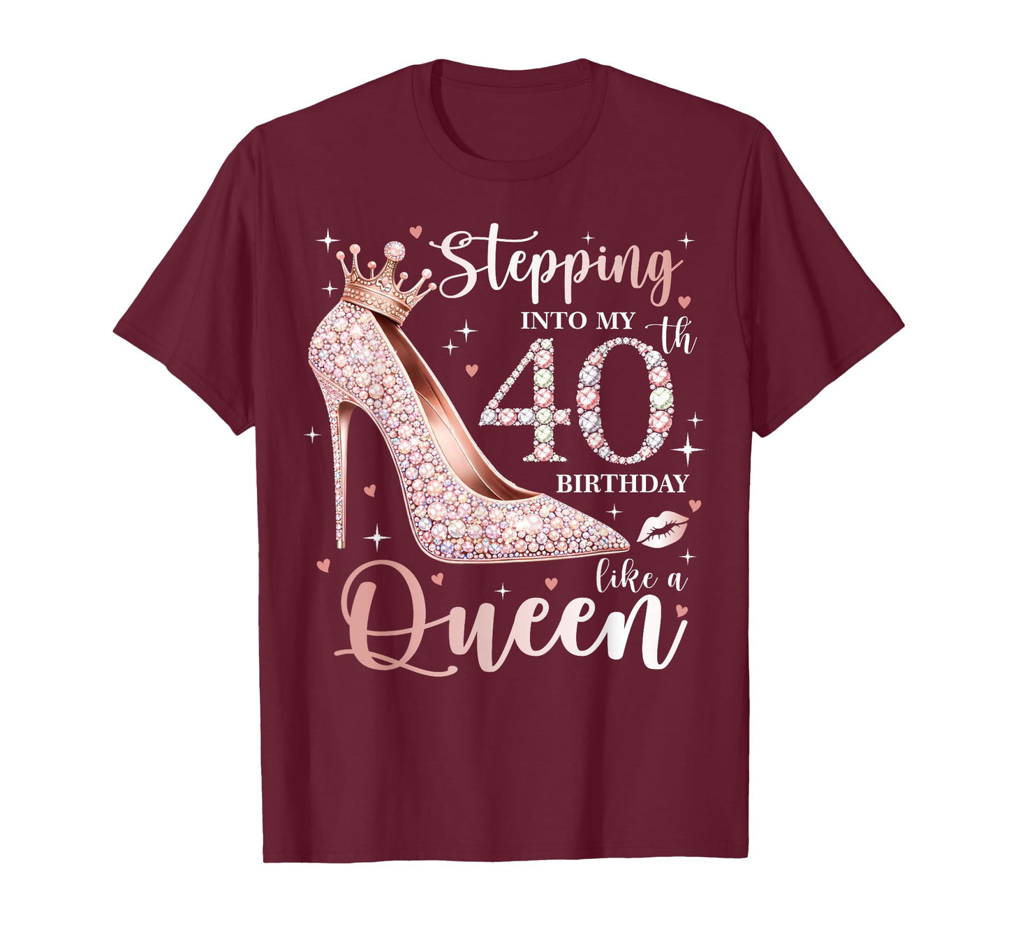 Stepping Into My 40th Birthday 40 Years Old Women T-Shirt