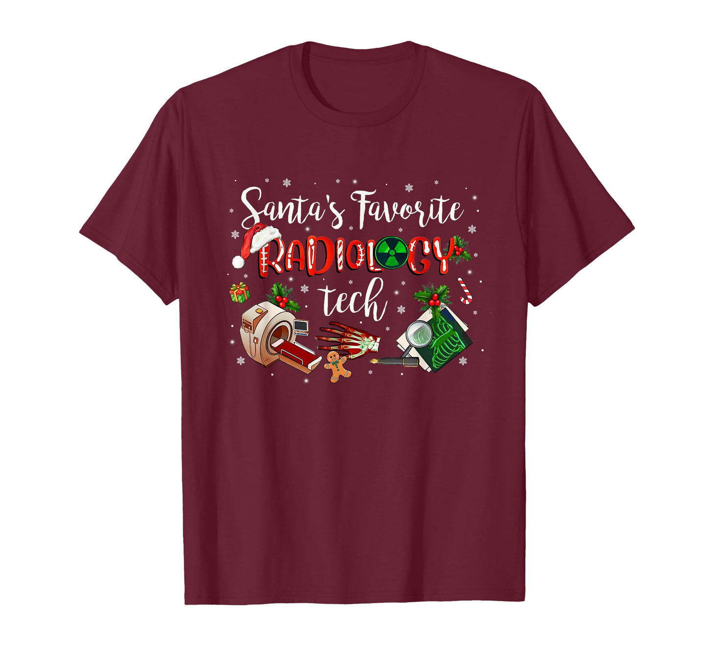 Radiologic Technologist Rad Tech Christmas CT MRI Tech T-Shirt