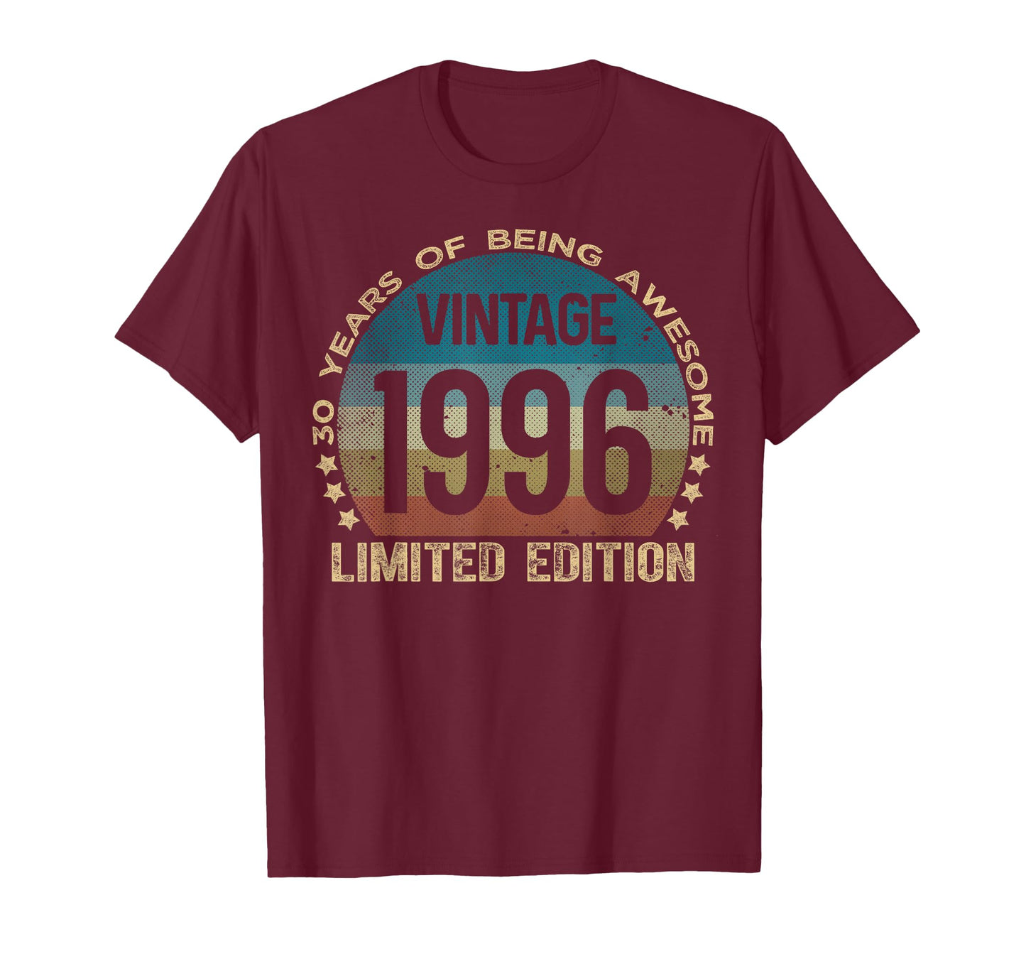 30 Year Old Gifts Vintage 1996 Limited Edition 30th Birthday T-Shirt