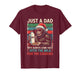 Just A Dad Came Back Milk & Cookies Christmas Bigfoot Papa T-Shirt