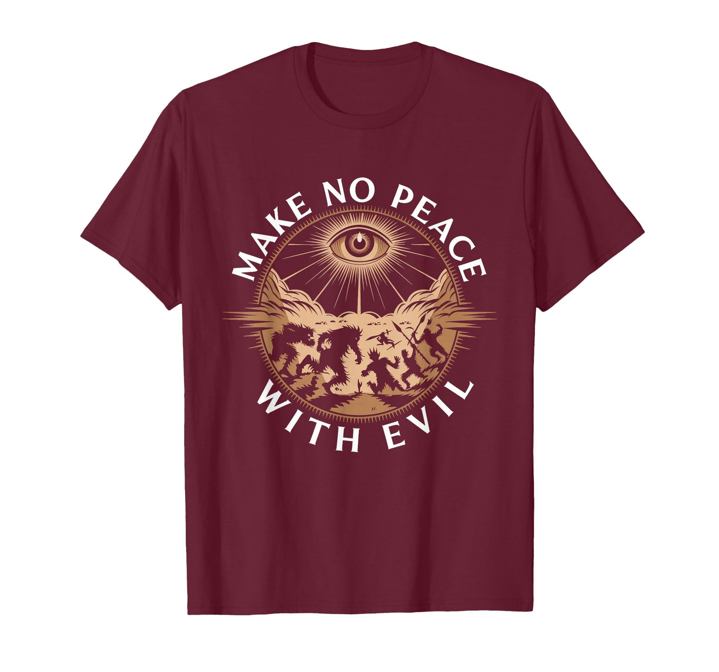 Make No Peace with Evil Tshirt Archangel Michael Jesus God T-Shirt