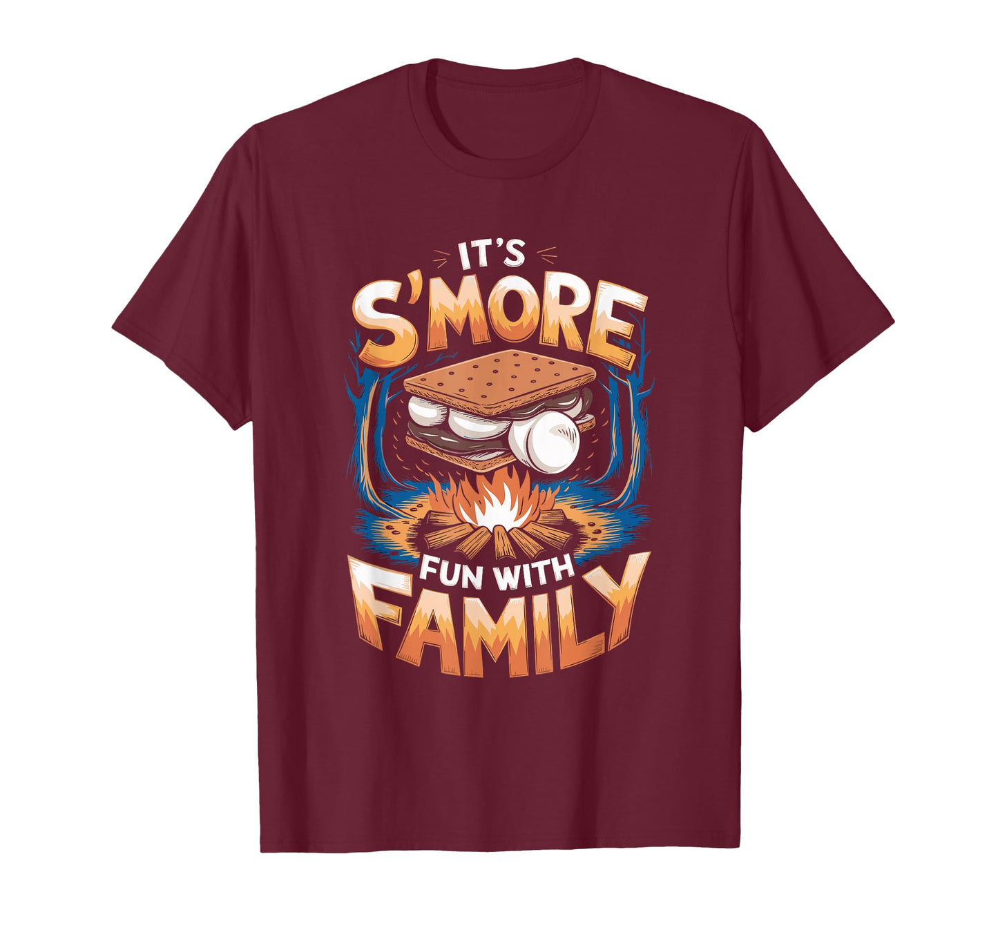 It’s S’More Fun with Family Cute Campfire Art T-Shirt