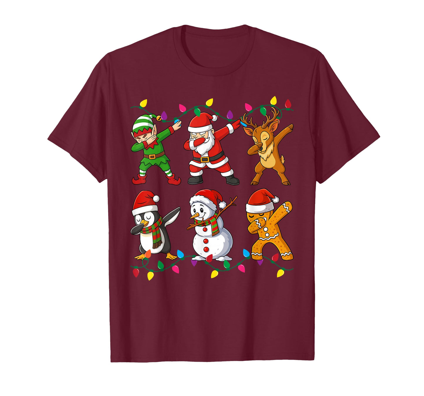 Dabbing Santa Elf Friends Christmas Boys Girls Men Xmas Dab T-Shirt