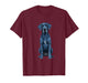 Funny Great Dane Dog Blue Denim Patchwork Pattern T-Shirt