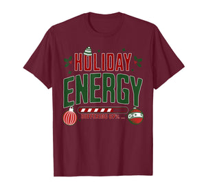 Christmas Holiday Energy Buffering 67 Funny Six Seven Meme T-Shirt