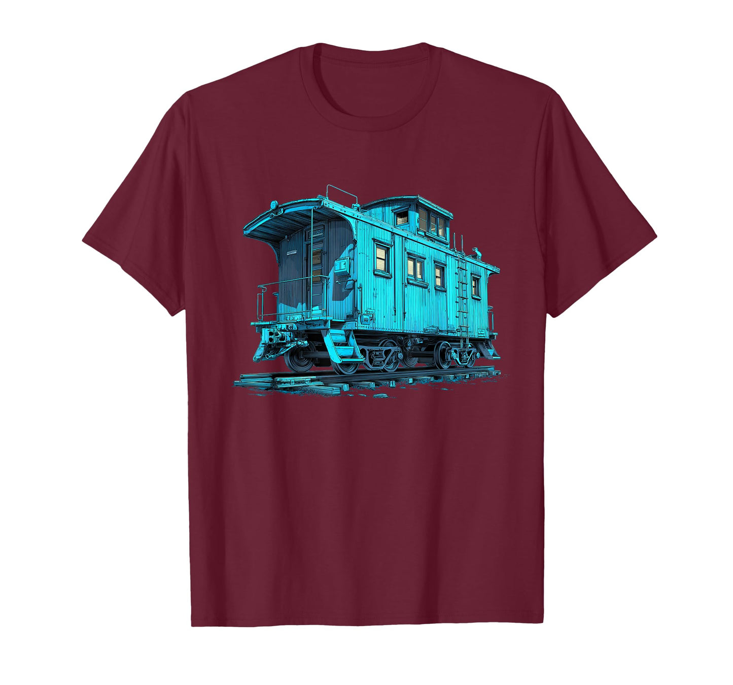 Cool Blue Caboose Costume for Railroad Lovers T-Shirt