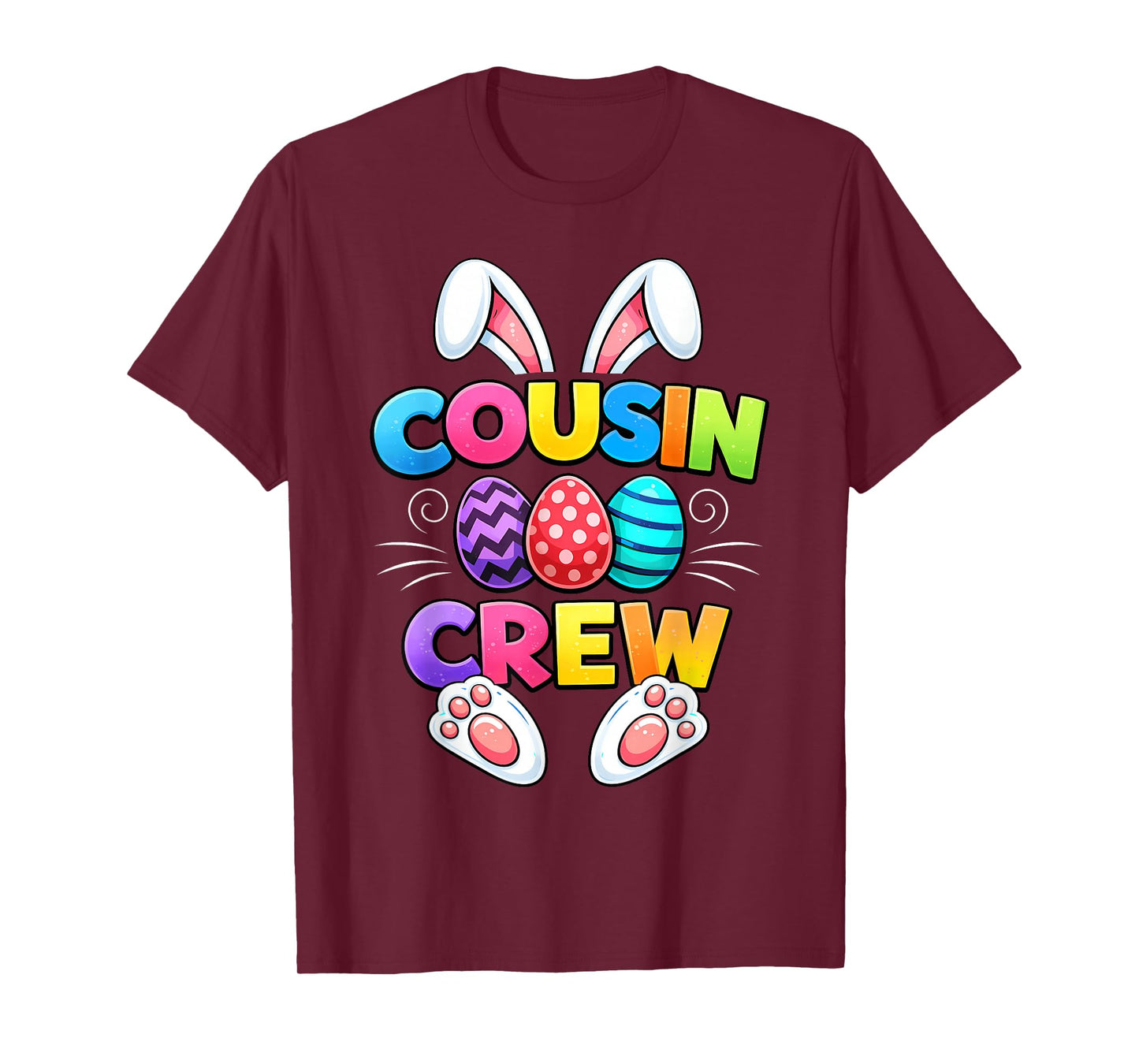 Happy Easter Cousin Crew Bunny Family Matching Easter Eggs T-Shirt