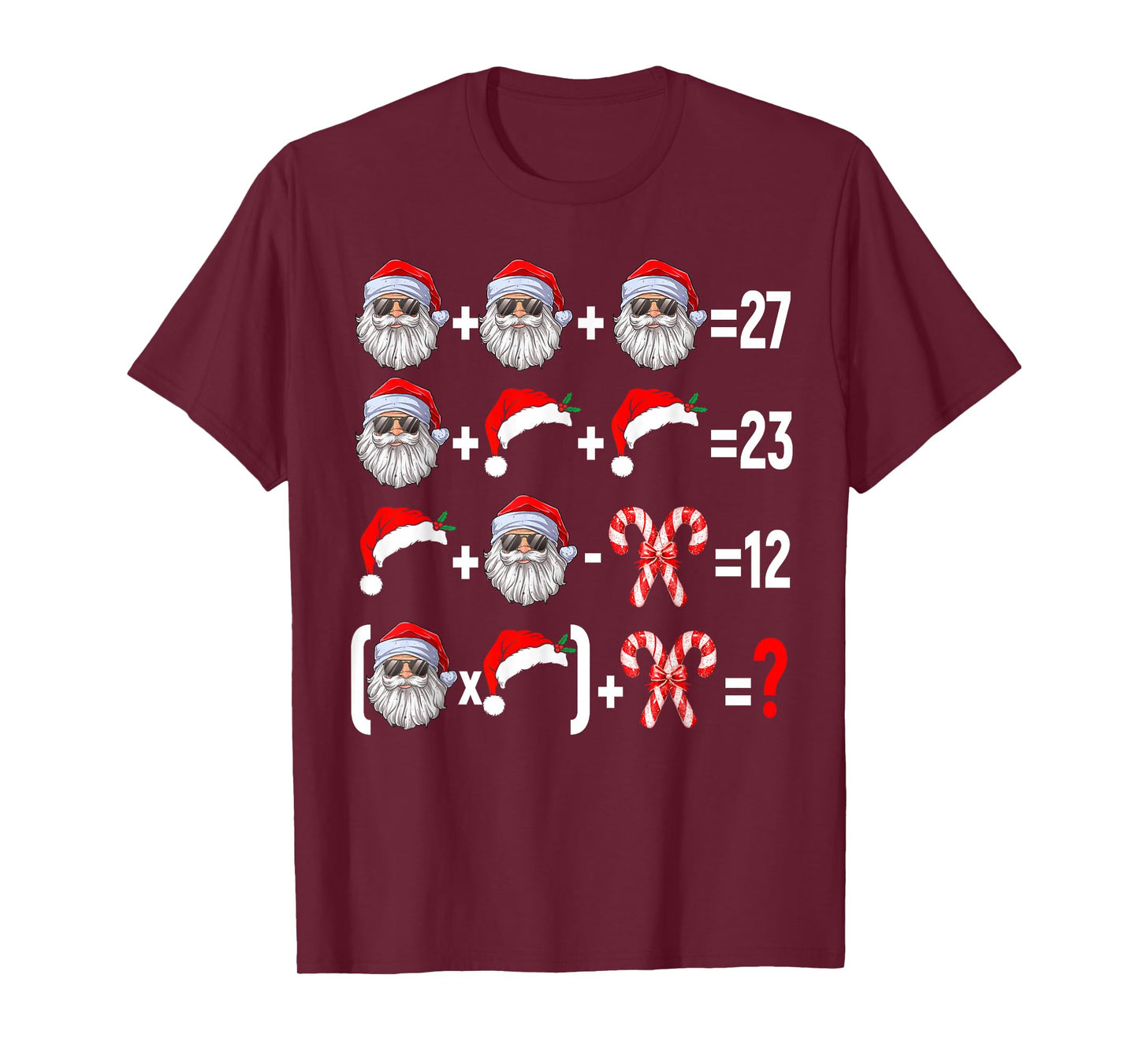 Funny 67 Meme Santa Christmas Tree Math Teacher Xmas Costume T-Shirt