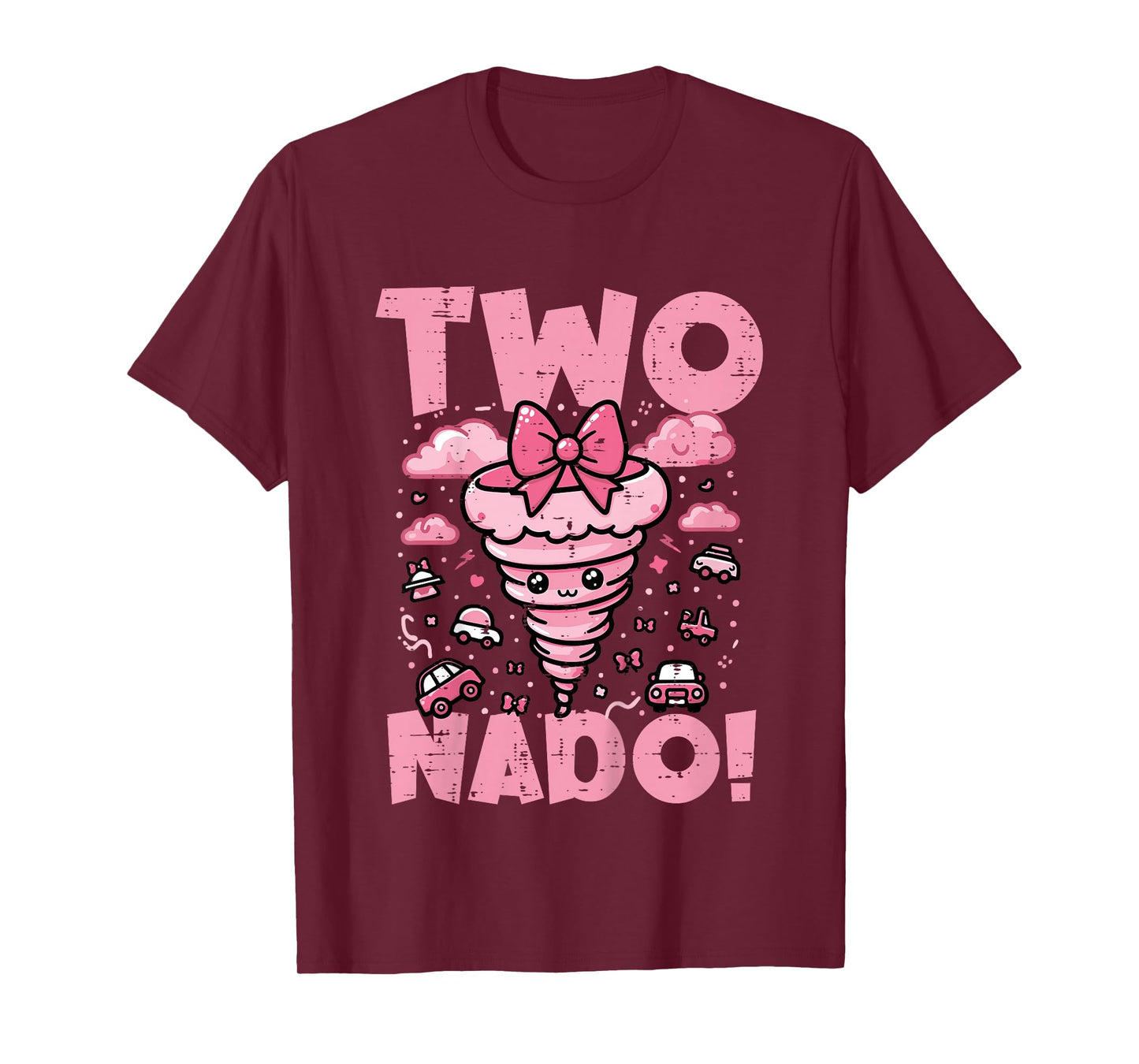 Kids 2nd Birthday Two Nado Funny 2 Year Old Girls Kids Toddler T-Shirt
