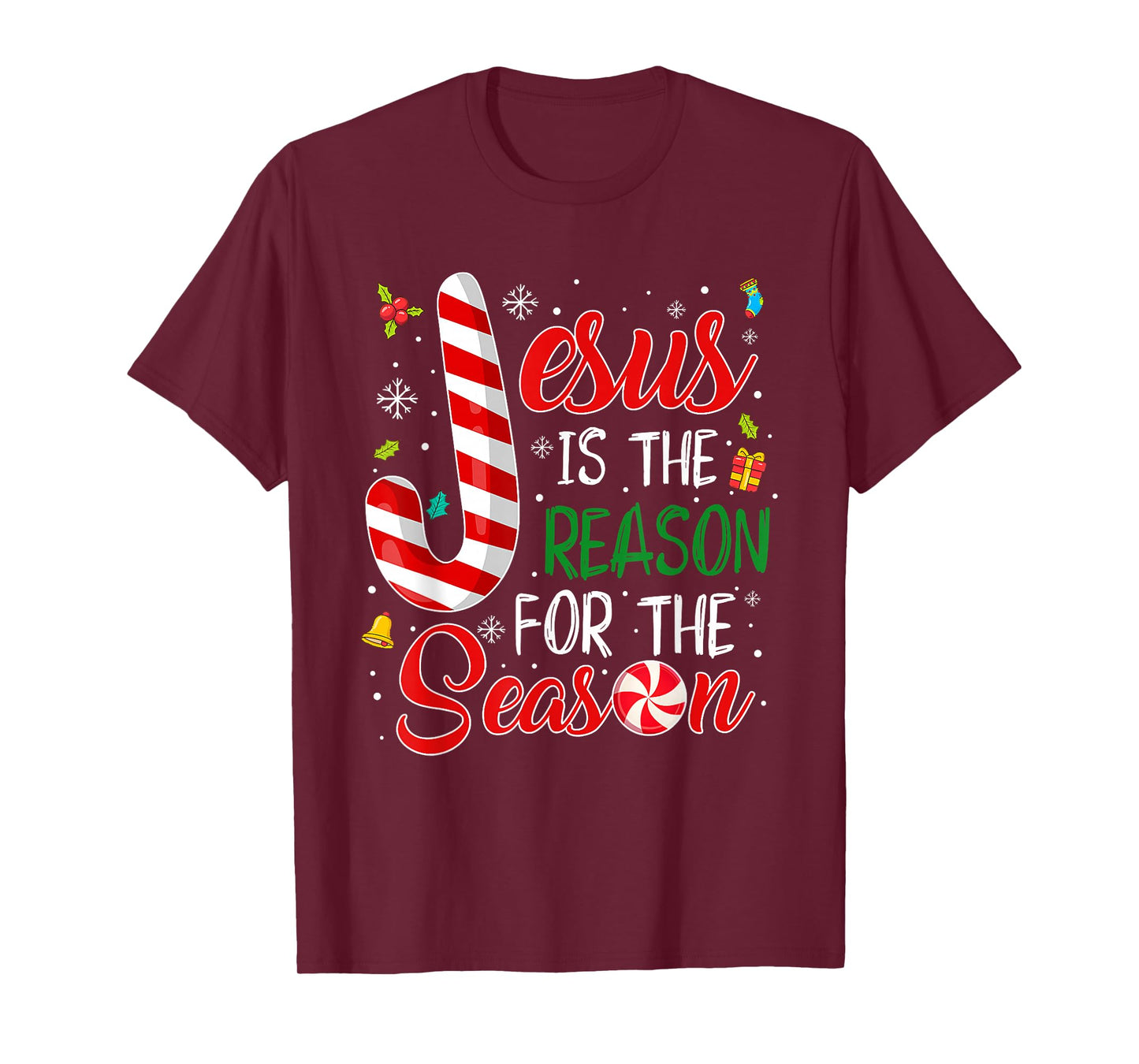 Jesus is The Reason for The Season Christmas Christian Faith T-Shirt