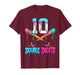 Baseball 10 Year Old Ice Cream Drip 10th Bday Double Digits T-Shirt