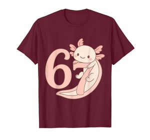 67 Axolotl Funny Meme Viral T-Shirt