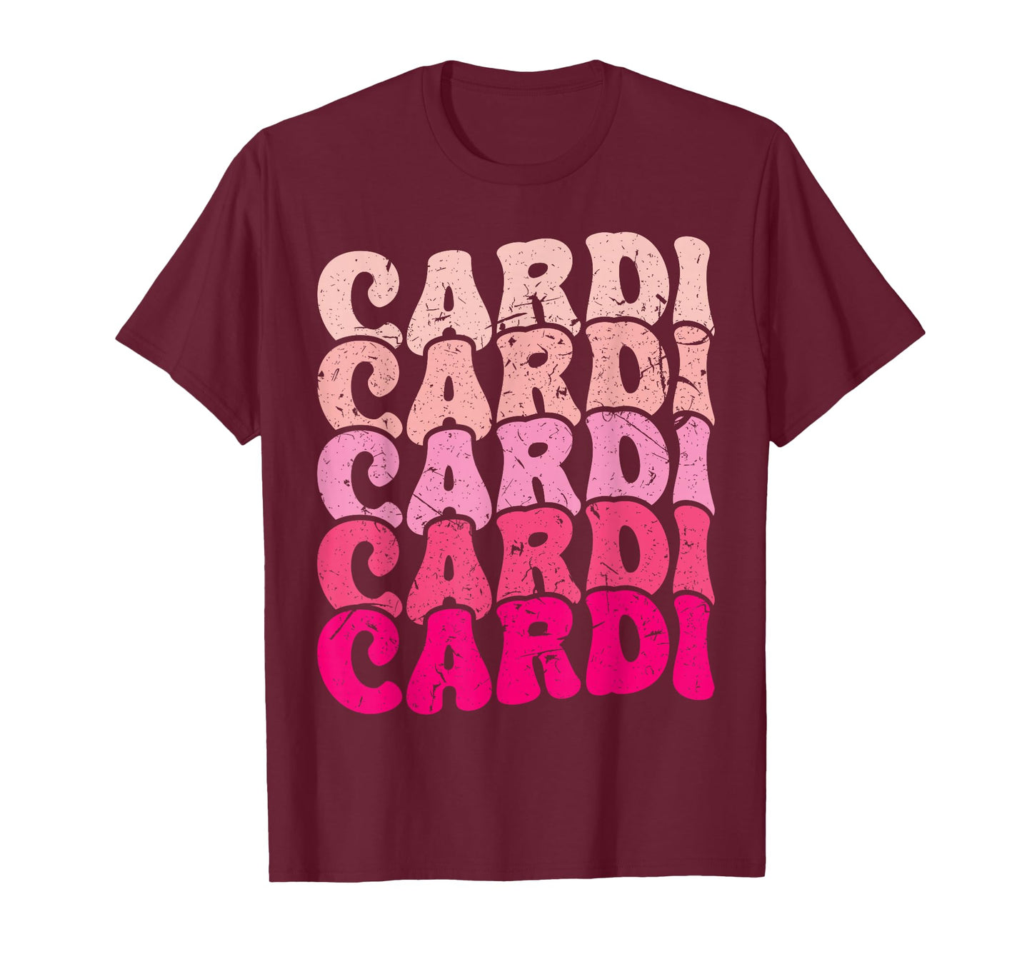 Vintage Cardi Personalized Name I Love Cardi 80's Groovy T-Shirt