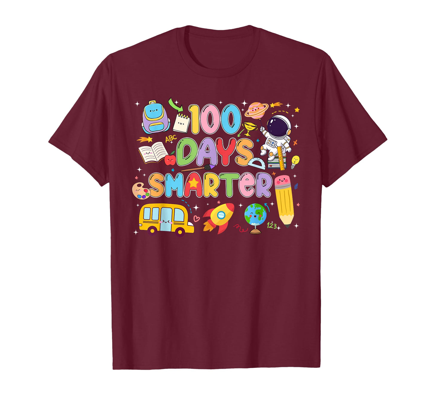 100 Days of School Space Astronaut 100th Day Smarter Boys T-Shirt