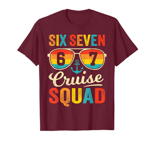 67 Cruise Squad 2025 Funny Kids Cruise Meme Matching Group T-Shirt