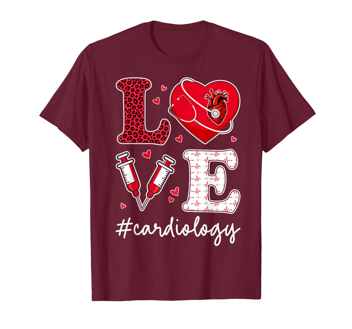 Love Cardiology - Valentine’s Day Cardiologist Couple T-Shirt