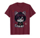 Goth Girl Emo Gothic Cat, Punk Dark Music Grunge Cute Kitty T-Shirt