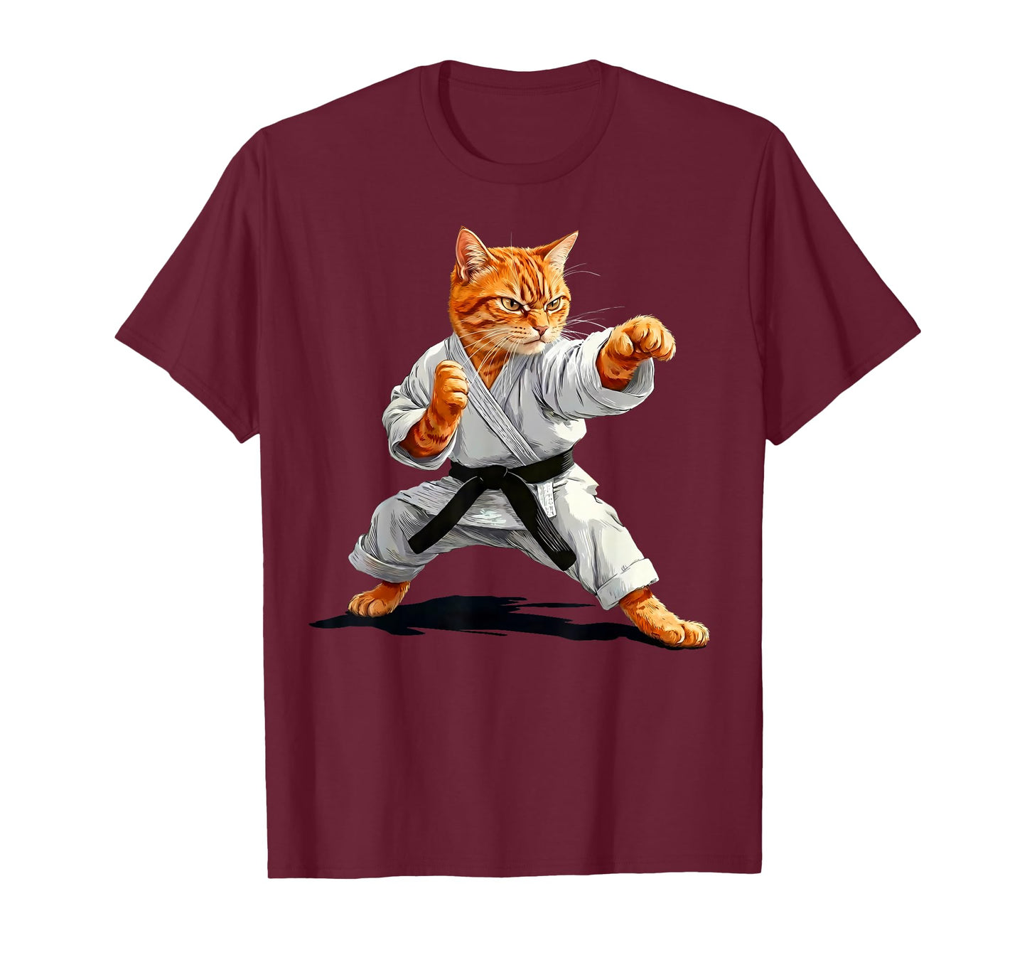 Martial Arts Karate Taekwondo Cat Jiu Jitsu Judo MMA Fighter T-Shirt