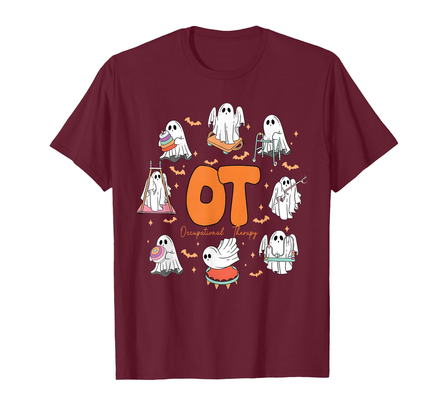 Occupational Therapy Halloween Funny Spooky Ghost OT Therapy T-Shirt