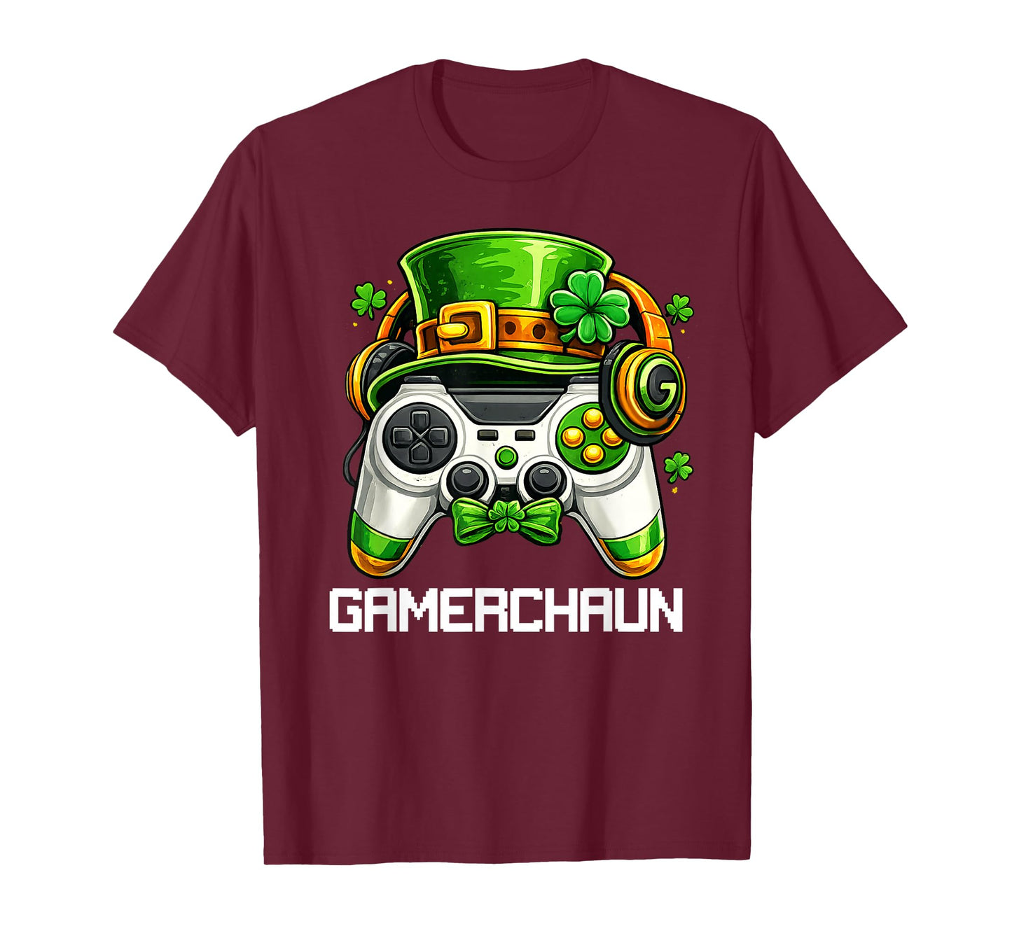 Leprechaun St Patricks Day Game Controller Gamer Boys Kids T-Shirt