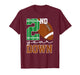 Kids 2nd Year Down Football Birthday Boy Party 2 Year Old T-Shirt