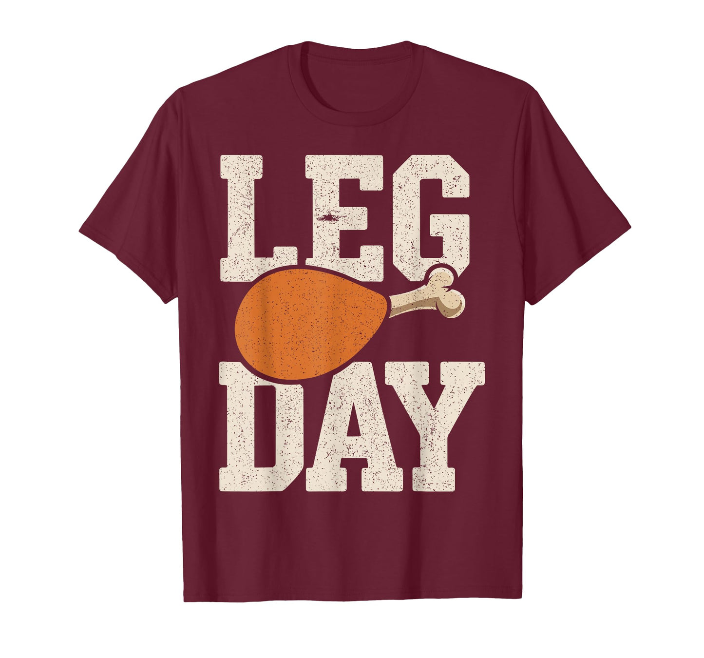 Funny Leg Day Thanksgiving Costume Turkey Men Women Kids T-Shirt