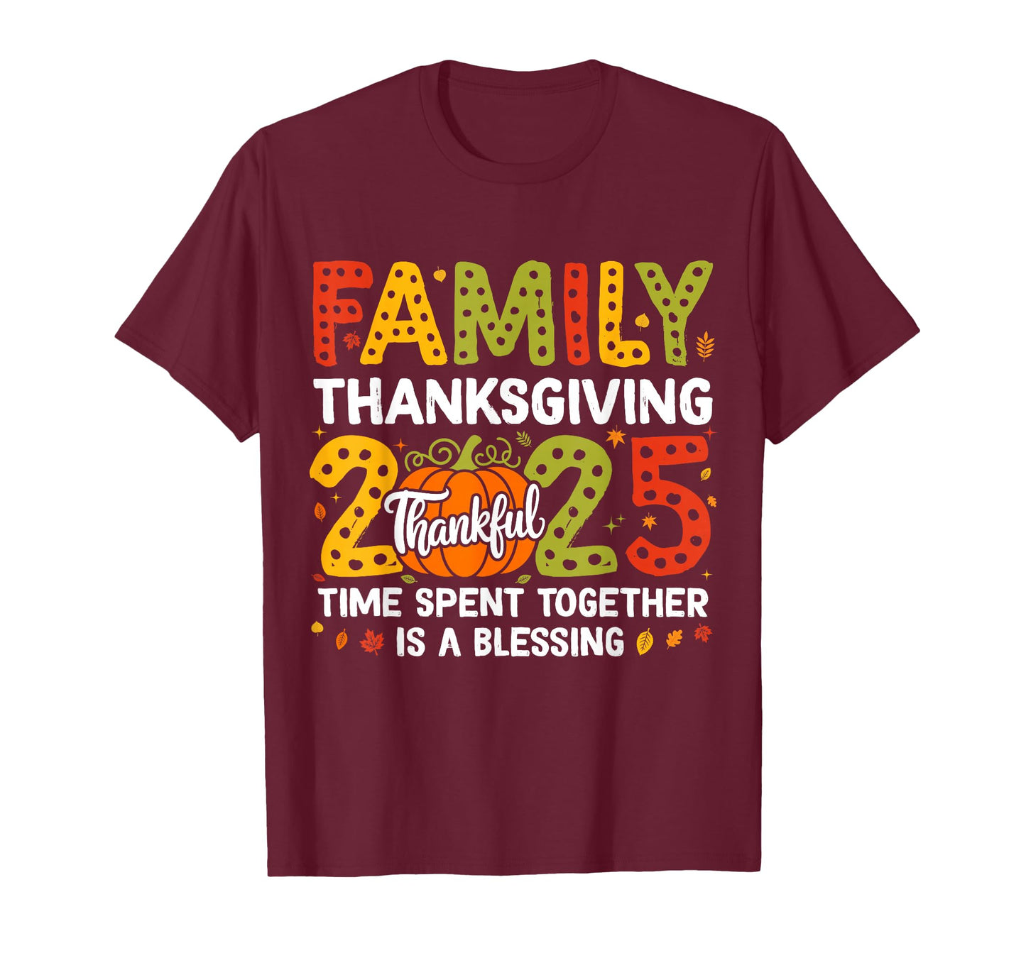 Family Thanksgiving 2025 Thanksgiving Crew Matching Fall T-Shirt