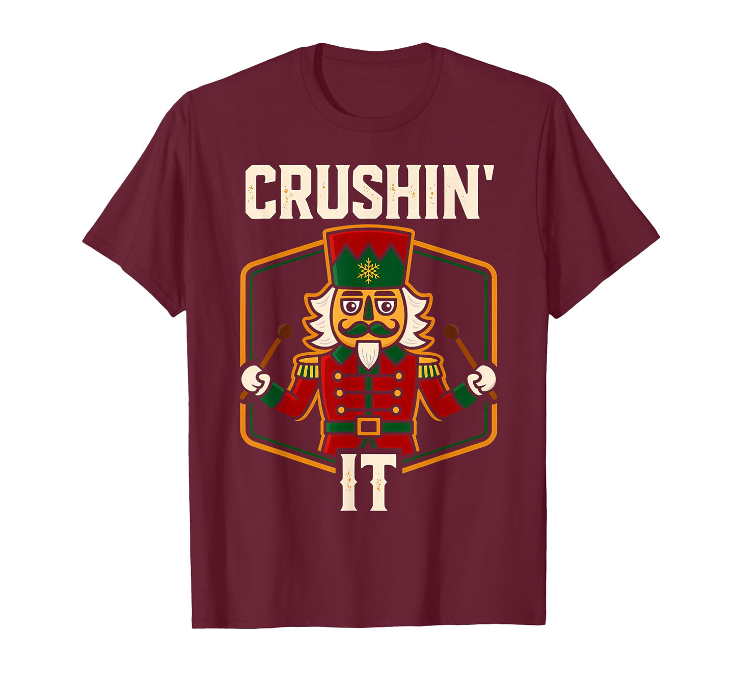 Vintage Nutcracker Crushing It Funny Xmas PJs Men Women Kids T-Shirt