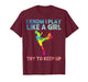 Funny Soccer Art for Women Girls Soccer Player Soccer Lover T-Shirt