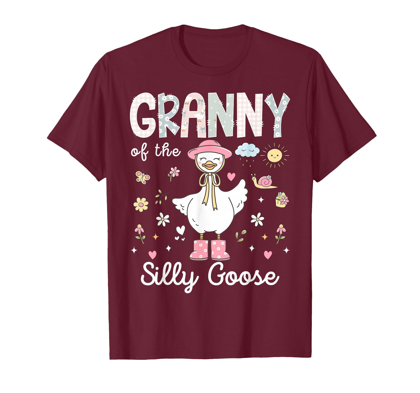 Granny of The Silly Goose 1st Birthday Girl Family Matching T-Shirt