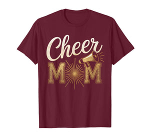 Cheer Gold Cheerleader Cheerleading Mom Game Day Design T-Shirt