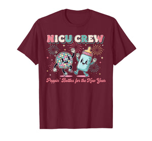 New Years Shirt, Nurse Popping Bottles for The New Year T-Shirt
