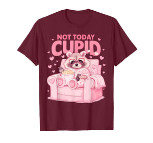 Anti Valentines Day Not Today Cupid Funny Humor Women Men T-Shirt