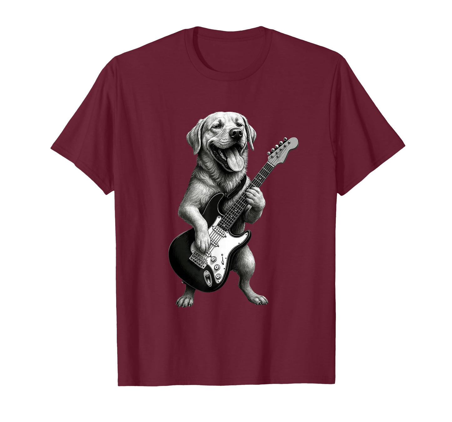Labrador Retriever Playing Guitar Funny Dog Lover T-Shirt