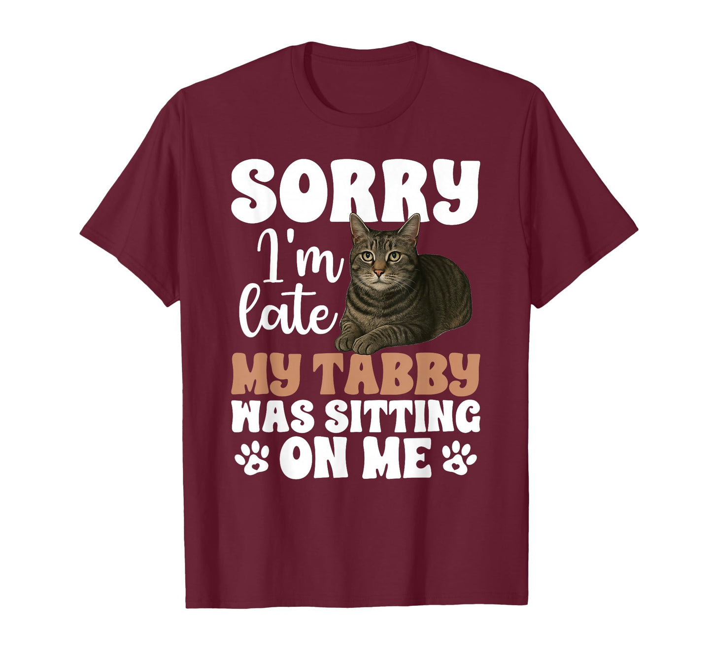 Grey Tabby Cat Owner Funny Gray Tabby Cat Lover T-Shirt