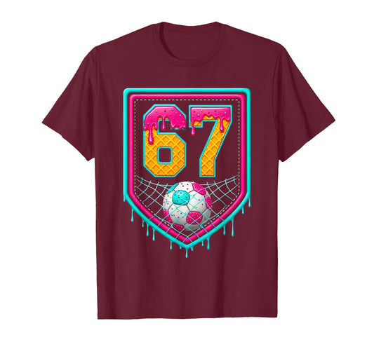 Soccer Drip Number 67 Soccer Player T-Shirt