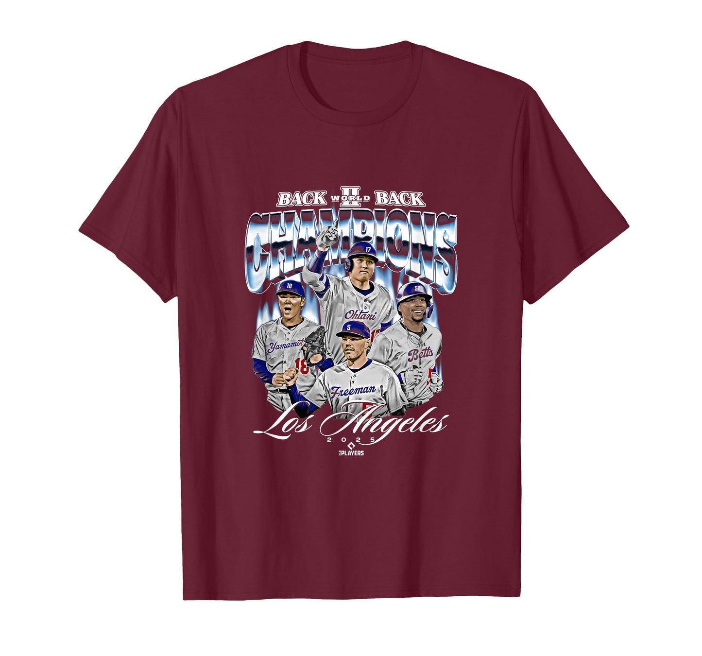 2025 Back to Back World Champions | Los Angeles D LA Series T-Shirt
