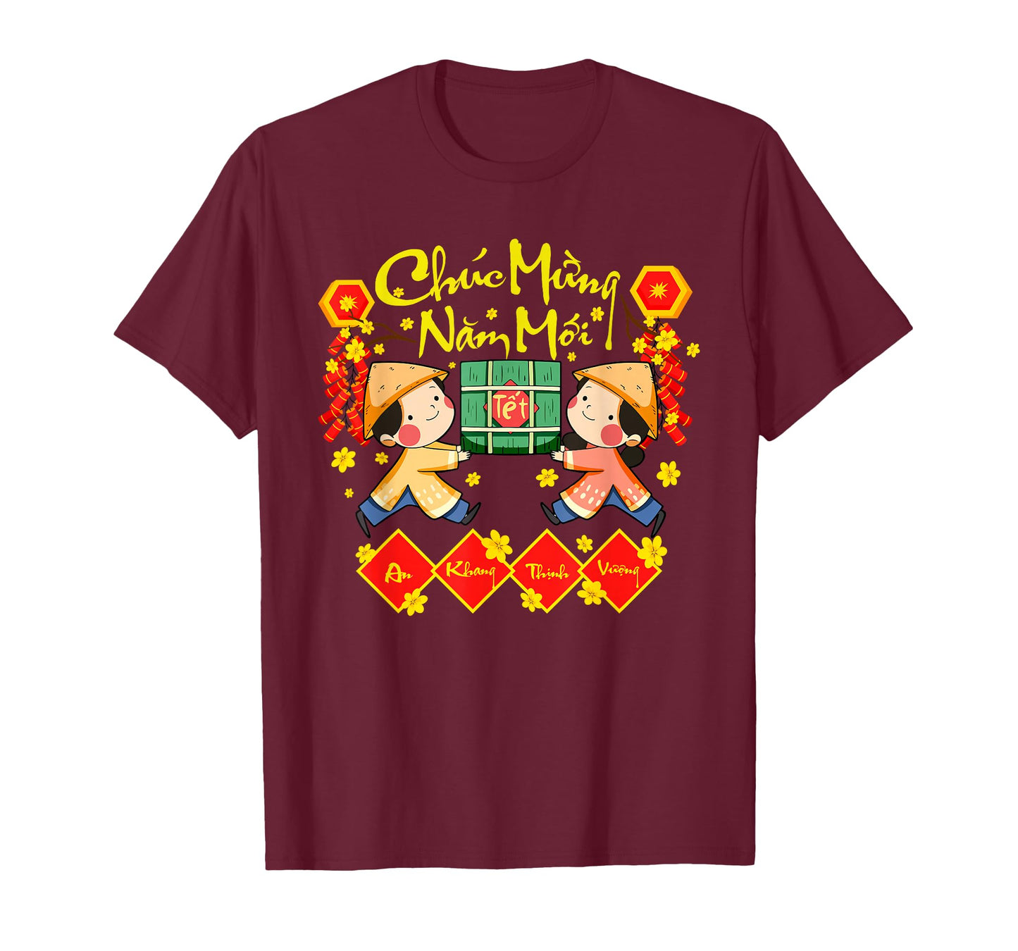 Happy Vietnamese New Year Chuc Mung NAM Moi Boy Girl Ao Dai T-Shirt